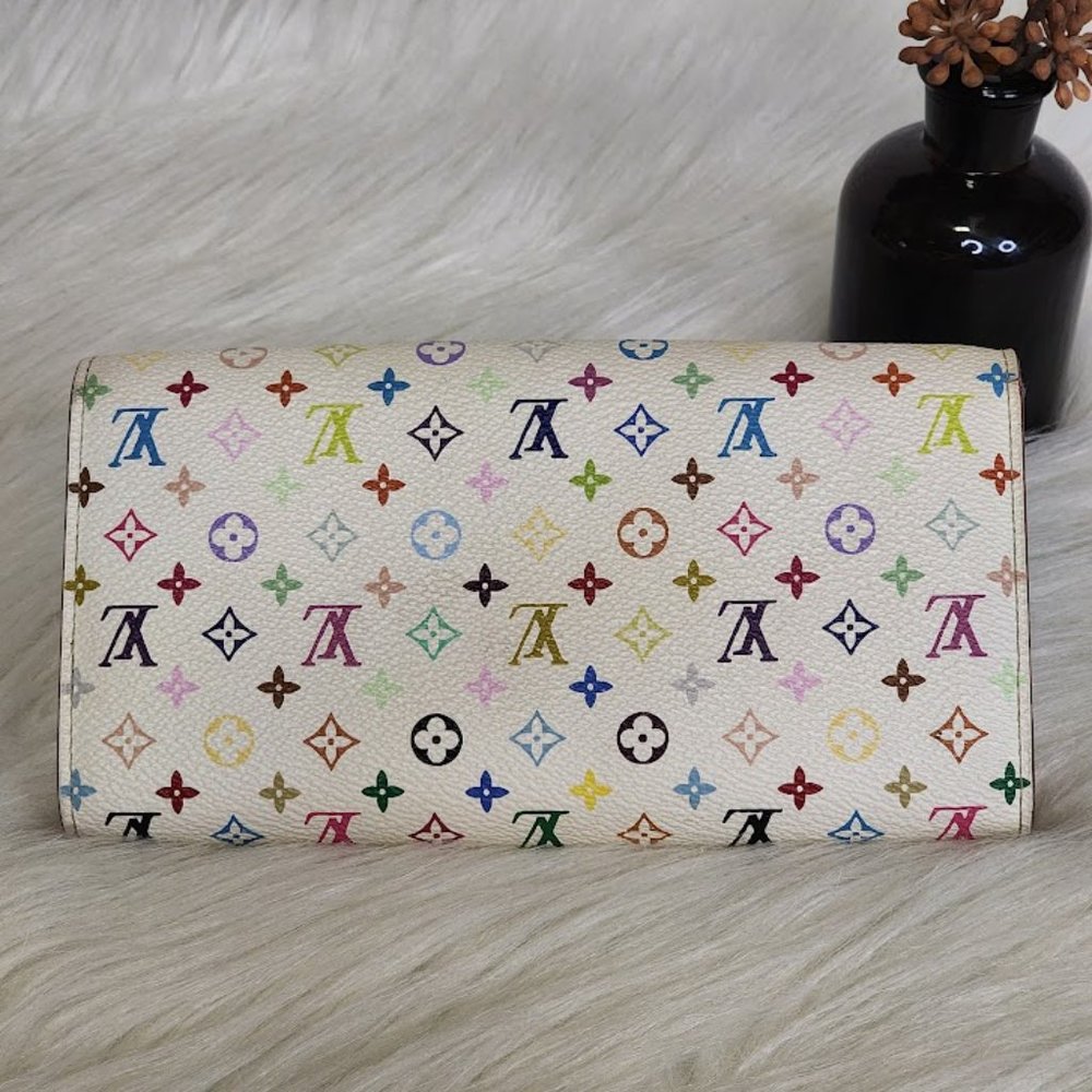 Louis Vuitton Murakami Multicolor Portefeuille Sarah Wallet - Picture 3 of 13